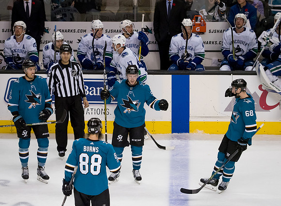 NHL: Vancouver Canucks at San Jose Sharks