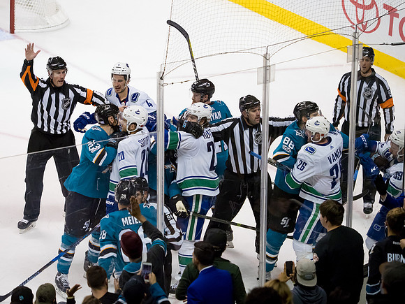 NHL: Vancouver Canucks at San Jose Sharks