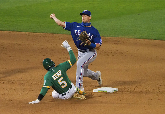 MLB: Texas Rangers at Oakland Athletics