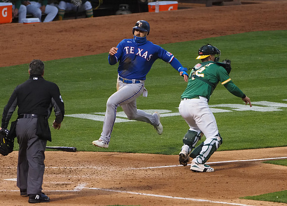 MLB: Texas Rangers at Oakland Athletics