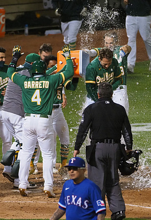 MLB: Texas Rangers at Oakland Athletics
