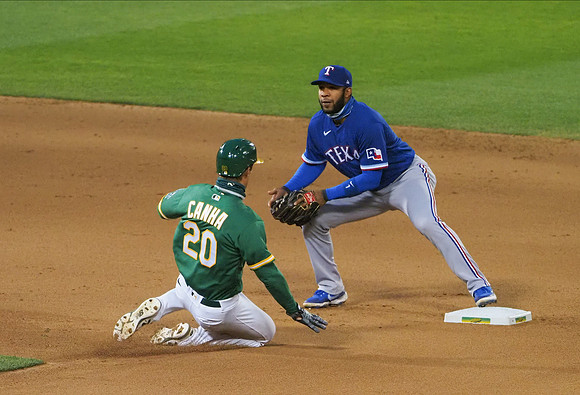 MLB: Texas Rangers at Oakland Athletics