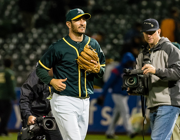 MLB: Texas Rangers at Oakland Athletics