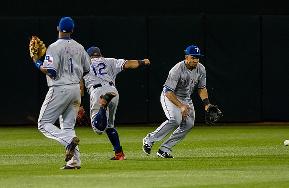 MLB: Texas Rangers at Oakland Athletics