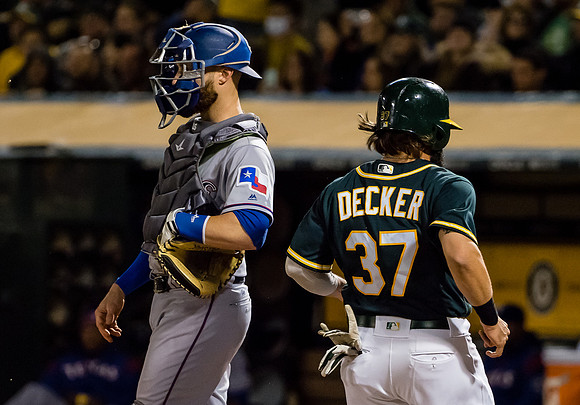 MLB: Texas Rangers at Oakland Athletics