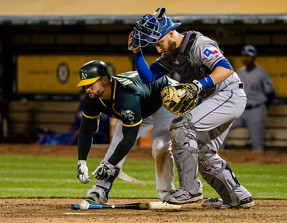 MLB: Texas Rangers at Oakland Athletics