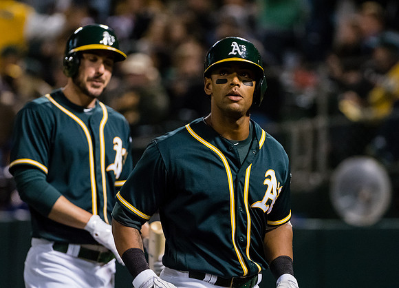 MLB: Texas Rangers at Oakland Athletics