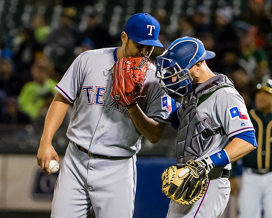 MLB: Texas Rangers at Oakland Athletics