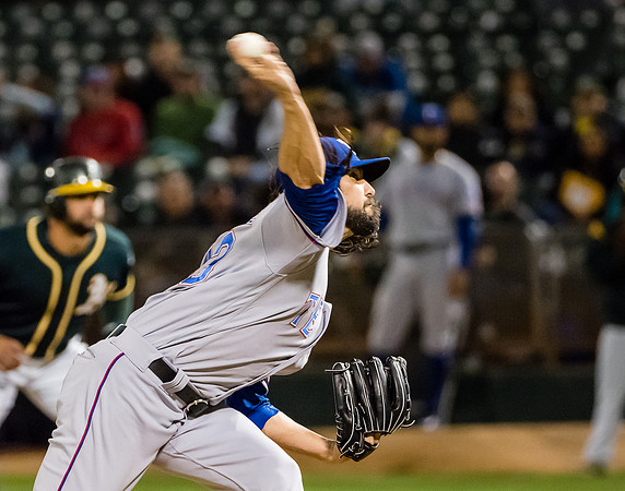 MLB: Texas Rangers at Oakland Athletics
