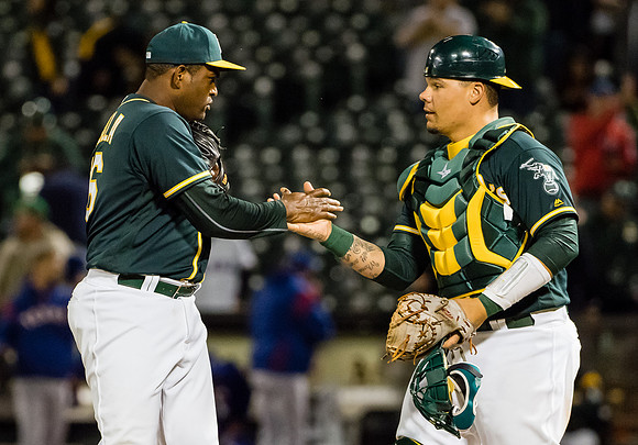 MLB: Texas Rangers at Oakland Athletics