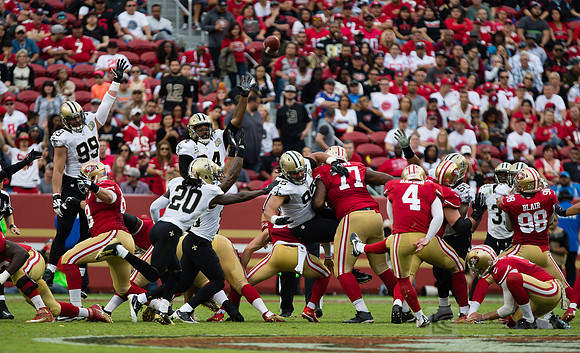 NFL: New Orleans Saints at San Francisco 49ers