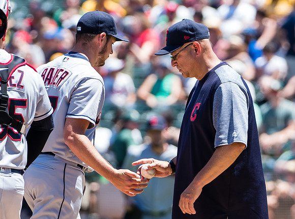 MLB: Cleveland Indians at Oakland Athletics