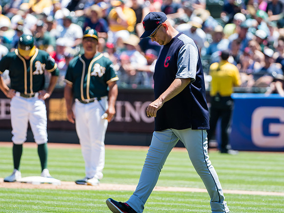 MLB: Cleveland Indians at Oakland Athletics