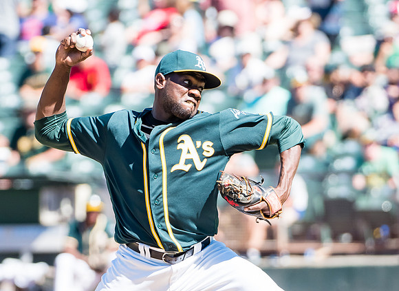 MLB: Cleveland Indians at Oakland Athletics