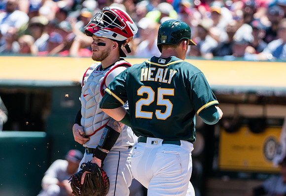 MLB: Cleveland Indians at Oakland Athletics