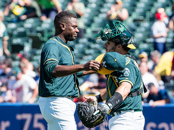 MLB: Cleveland Indians at Oakland Athletics