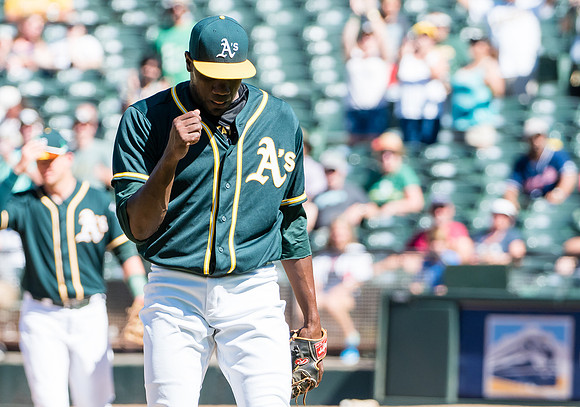 MLB: Cleveland Indians at Oakland Athletics
