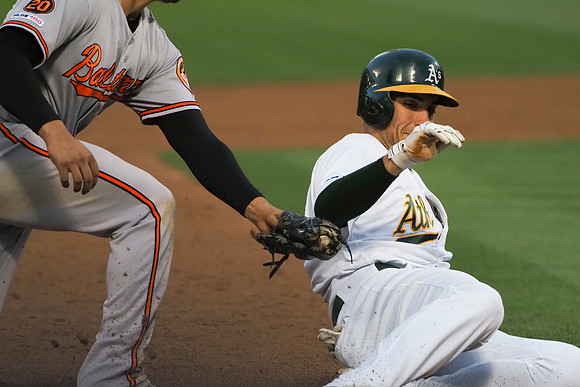 MLB: Baltimore Orioles at Oakland Athletics