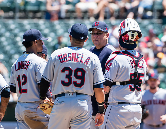MLB: Cleveland Indians at Oakland Athletics