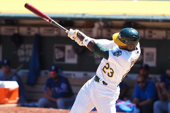 MLB: Texas Rangers at Oakland Athletics