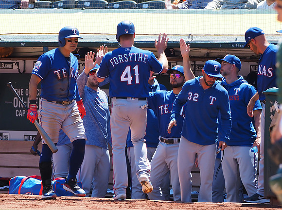 MLB: Texas Rangers at Oakland Athletics