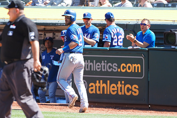 MLB: Texas Rangers at Oakland Athletics