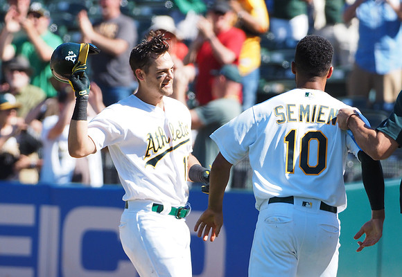 MLB: Texas Rangers at Oakland Athletics