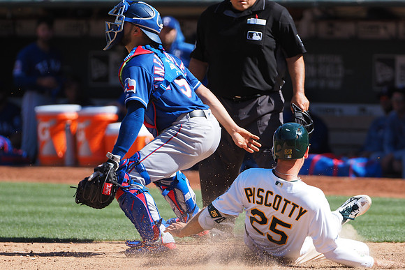 MLB: Texas Rangers at Oakland Athletics