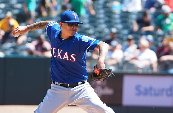 MLB: Texas Rangers at Oakland Athletics