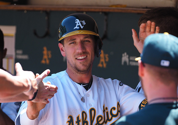 MLB: Texas Rangers at Oakland Athletics