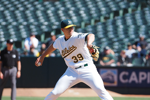 MLB: Texas Rangers at Oakland Athletics