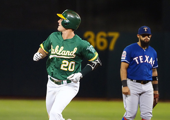 MLB: Texas Rangers at Oakland Athletics