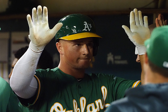MLB: Texas Rangers at Oakland Athletics