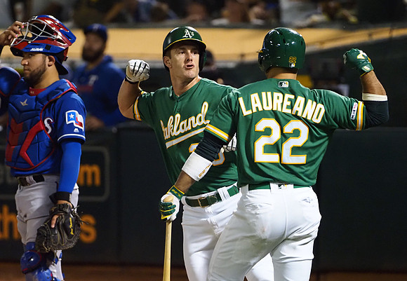 MLB: Texas Rangers at Oakland Athletics