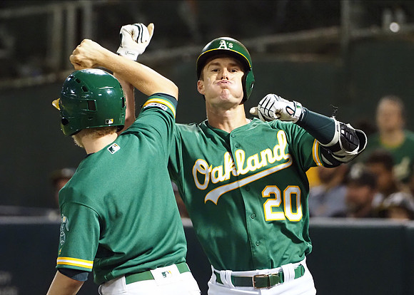 MLB: Texas Rangers at Oakland Athletics