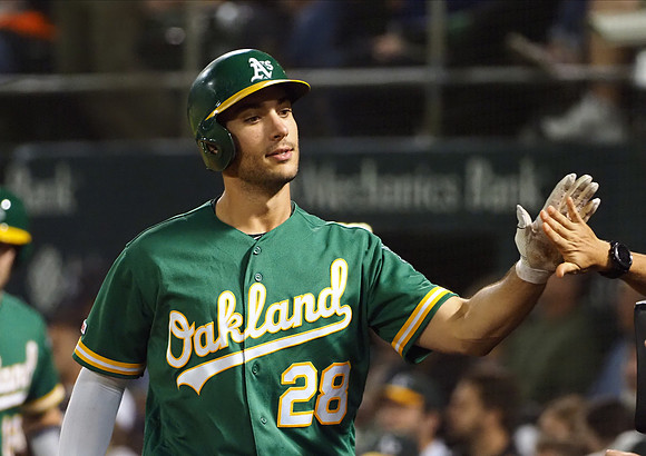 MLB: Texas Rangers at Oakland Athletics