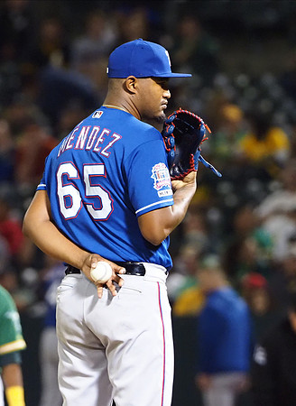 MLB: Texas Rangers at Oakland Athletics
