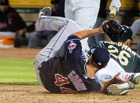 MLB: Cleveland Indians at Oakland Athletics