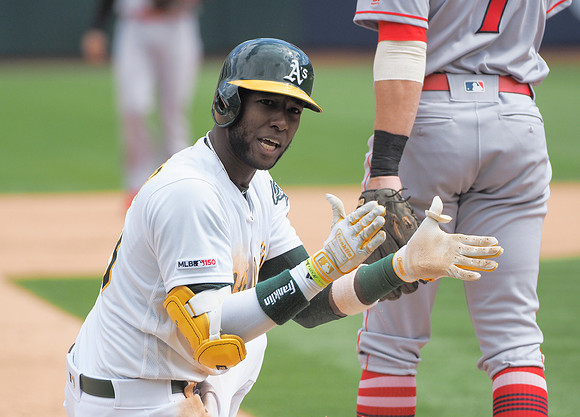 MLB: Los Angeles Angels at Oakland Athletics