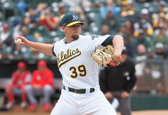 MLB: Los Angeles Angels at Oakland Athletics