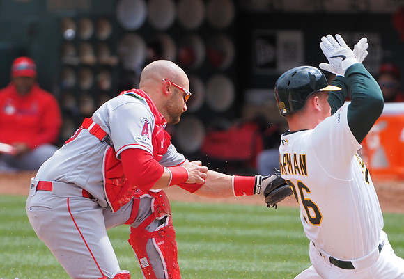 MLB: Los Angeles Angels at Oakland Athletics