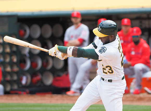 MLB: Los Angeles Angels at Oakland Athletics