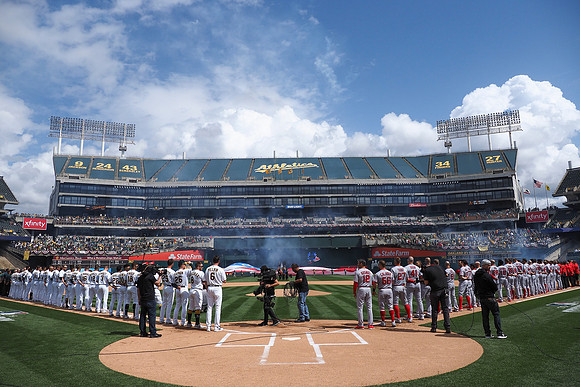 MLB: Los Angeles Angels at Oakland Athletics
