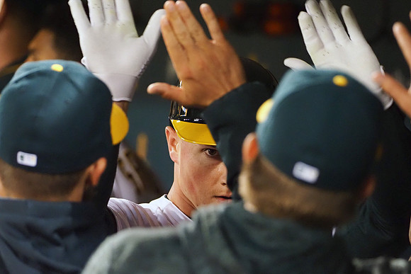 MLB: Houston Astros at Oakland Athletics