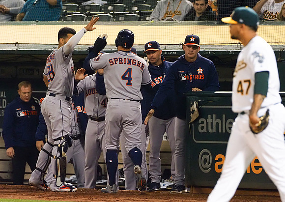 MLB: Houston Astros at Oakland Athletics