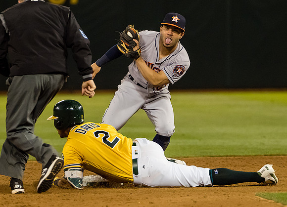 MLB: Houston Astros at Oakland Athletics