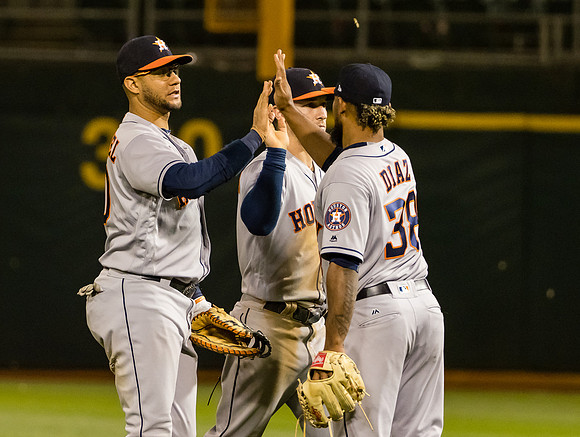MLB: Houston Astros at Oakland Athletics