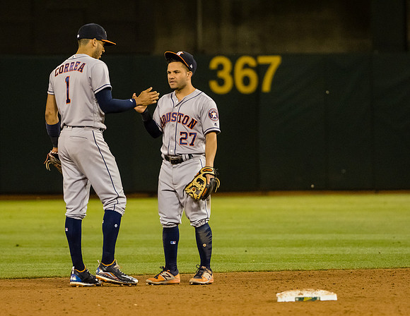 MLB: Houston Astros at Oakland Athletics