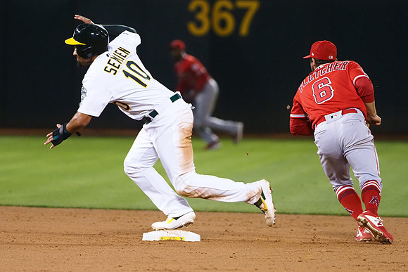 MLB: Los Angeles Angels at Oakland Athletics