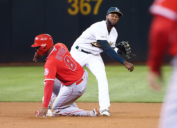 MLB: Los Angeles Angels at Oakland Athletics